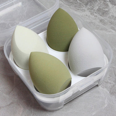 4pc Makeup Blender Sponge Set Green